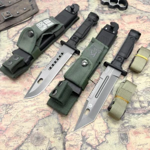 Multifunctional Wilderness Survival Knife W/Sheath
