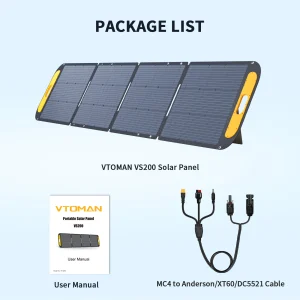 Complete 200W Portable Rechargeable Solar Panel