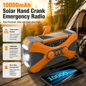 Emergency Radio Solar Hand Crank Radio